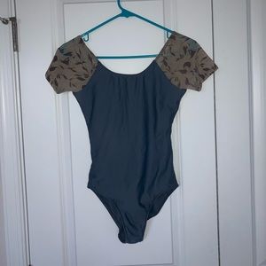Grey Wear Moi Ballet Leotard